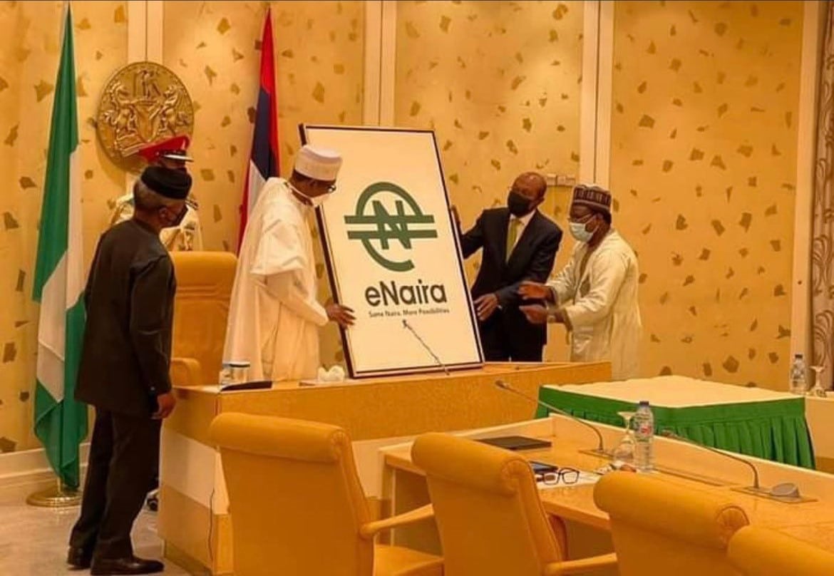 Buhari unveils the eNaira digital currency