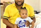 Olakunle Churchill shares adorable photos with his son Omoniyi