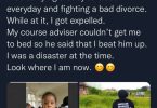 Nigerian lady celebrates graduating from university after a bitter divorce and being recalled after being expelled